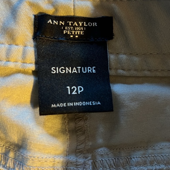 Ann Taylor khaki slacks. Signature, 12P. - Picture 2 of 2